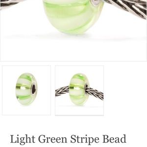 Light Green Stripe Trollbead